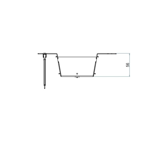 Produktbild UBD 215 240  -  Steckdoseneinsatz mit 2x 3x 45x45-Ausschnitten, leer